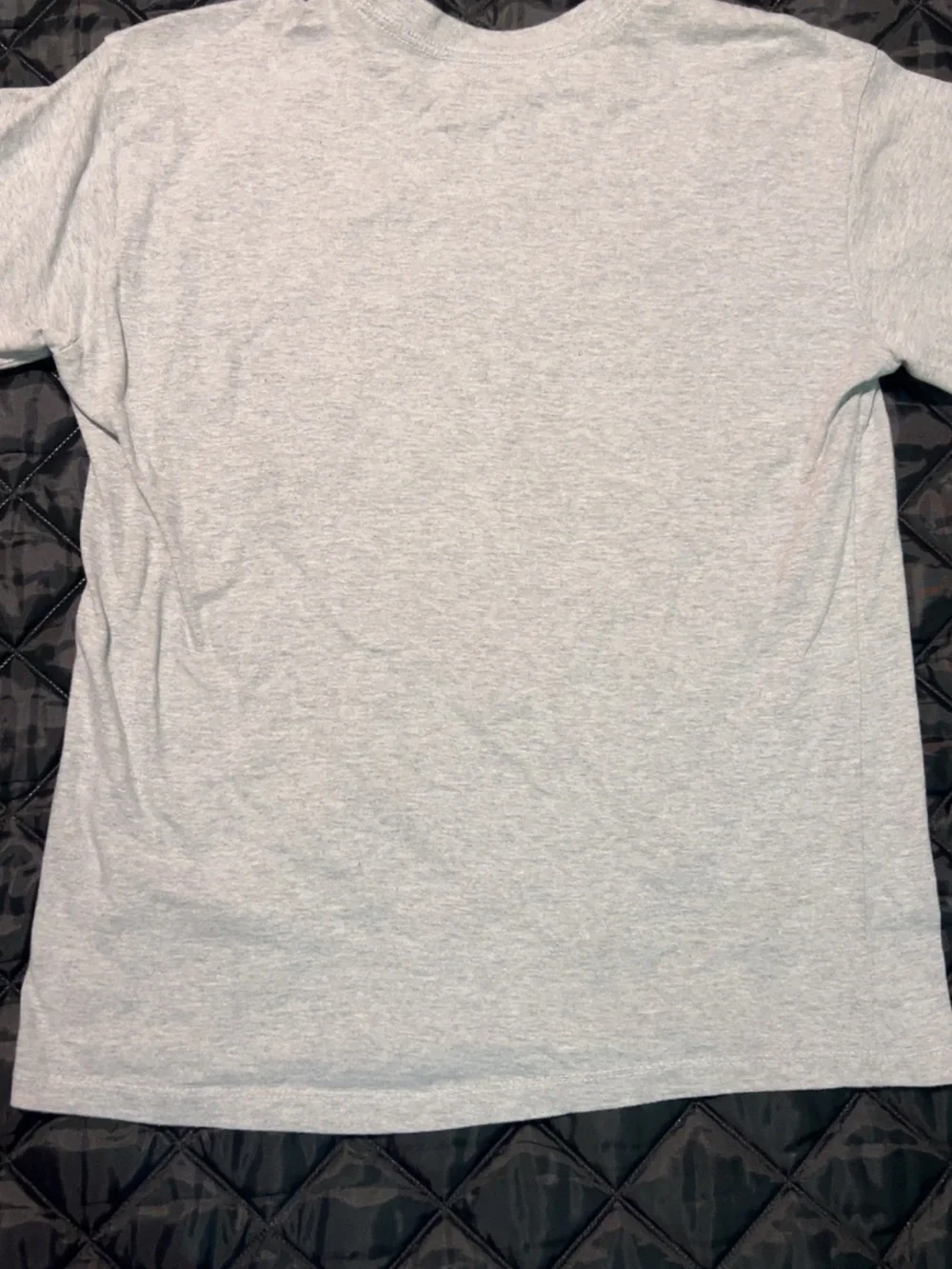 Nike Light Gray Tee with Orange Swoosh and Black 'Just Do It.' Graphic